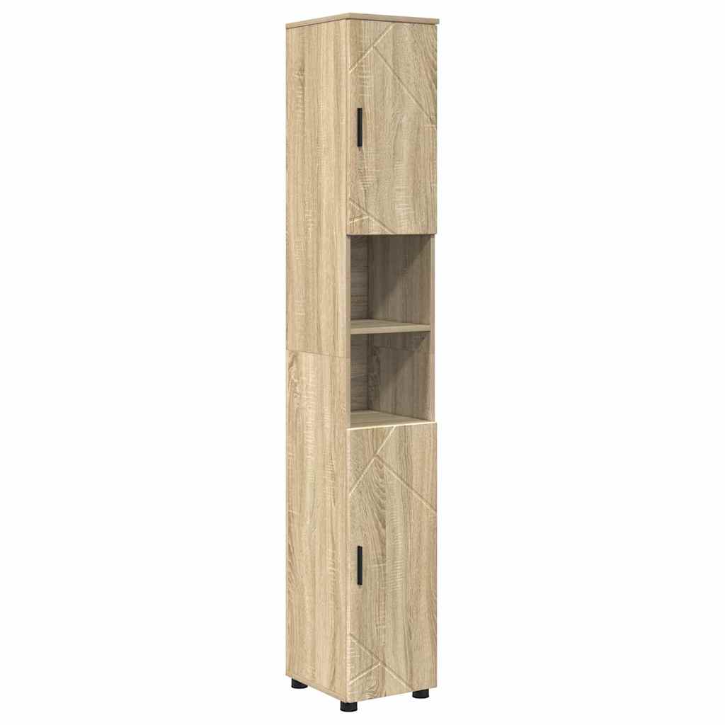 Bathroom Furniture Set 4 pcs Sonoma oak 30 x 35 x 192 cm