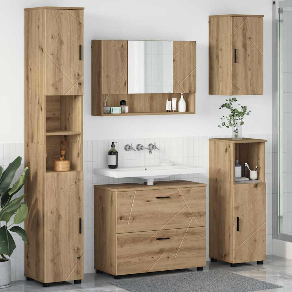 Bathroom Furniture Set 5 pcs Artisan oak 30 x 35 x 192 cm