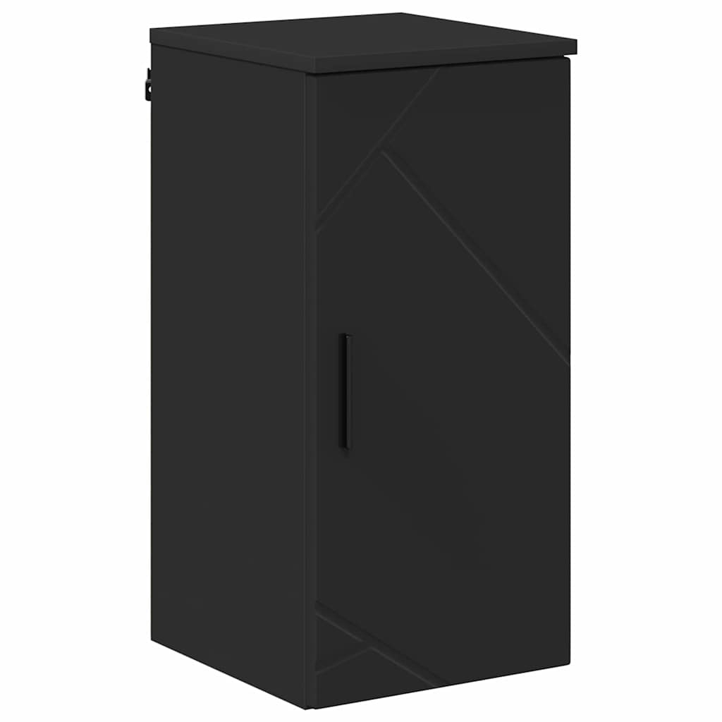 Bathroom Furniture Set with Drawer 5 pcs Black 30 x 35 x 192 cm
