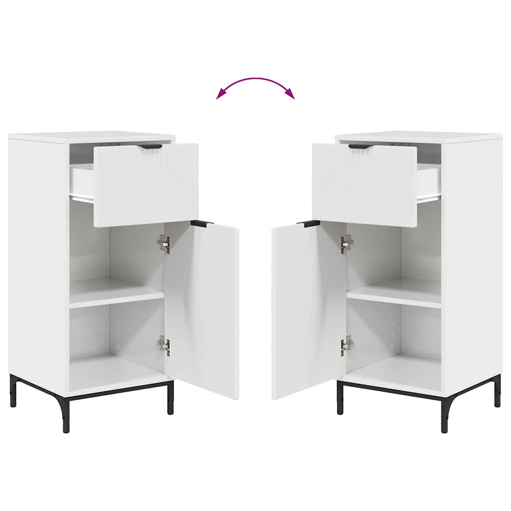 Bathroom Furniture Set 2 pcs High gloss white 39.5 x 36 x 88 cm