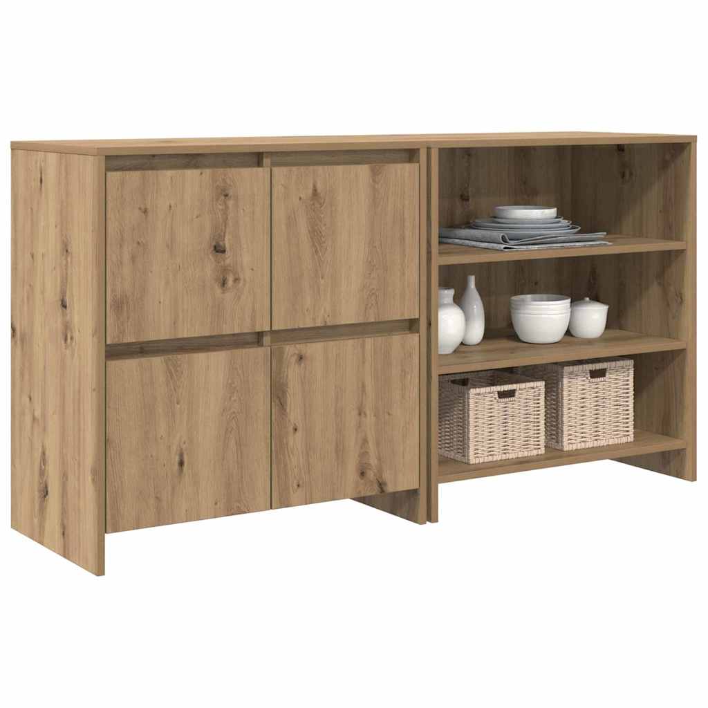 Sideboards 2 pcs Artisan oak 70 x 41 x 75 cm Engineered wood