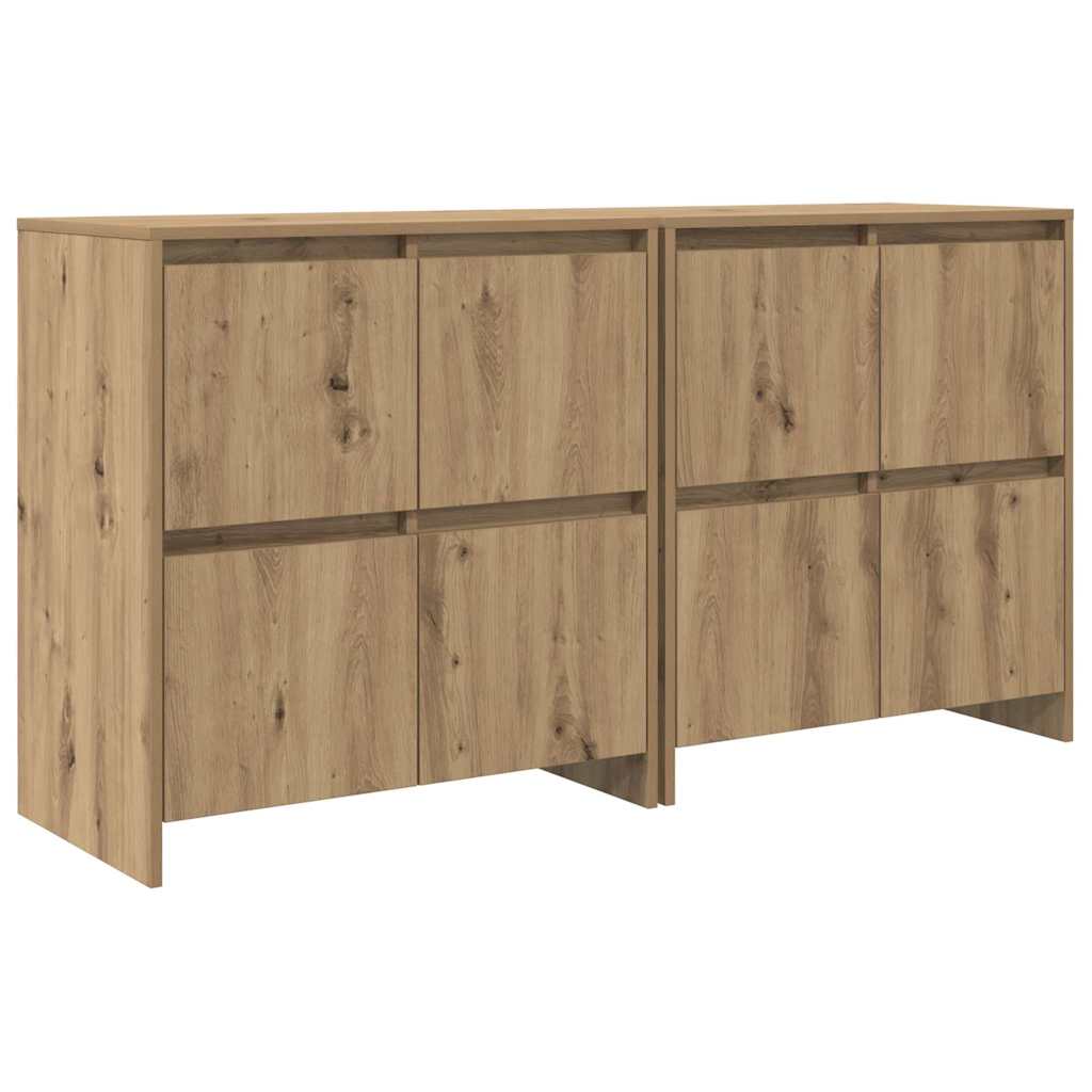 Sideboards 2 pcs Artisan oak 70 x 41 x 75 cm Engineered wood