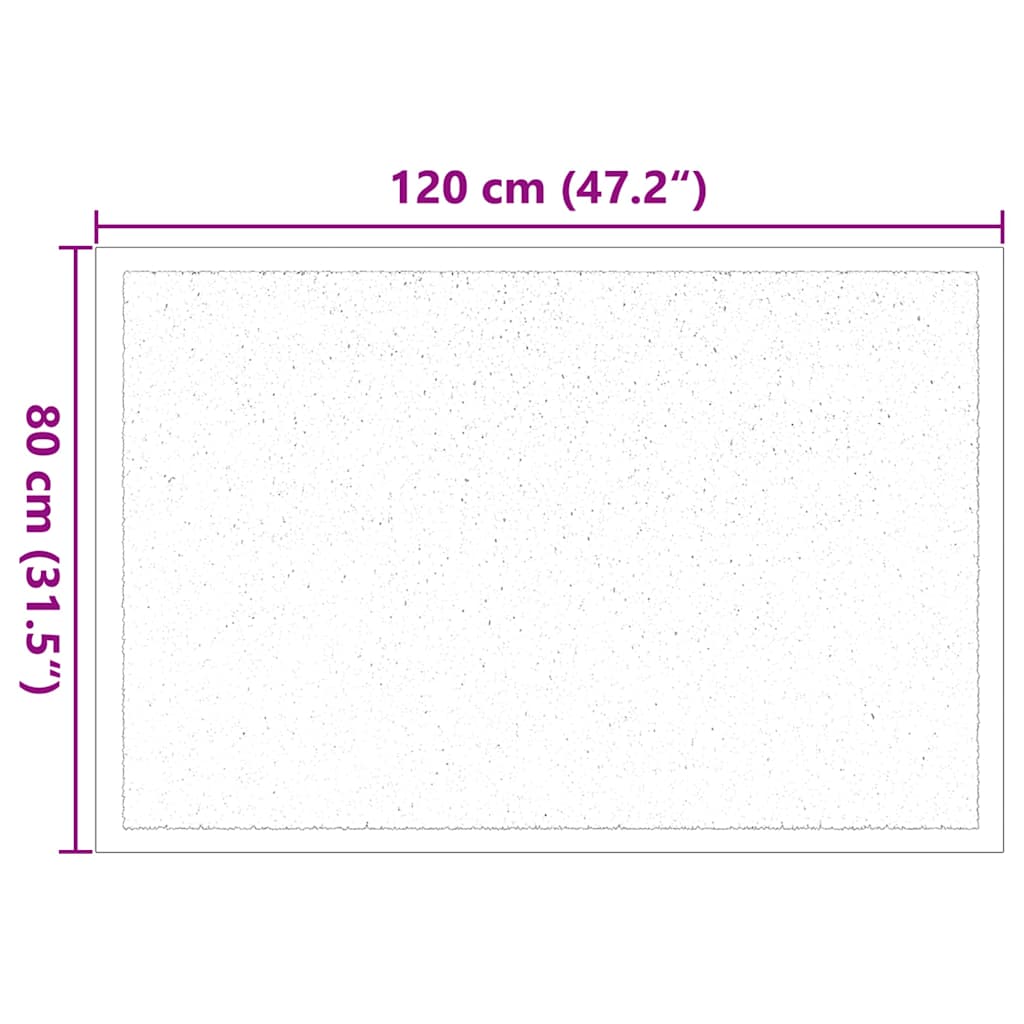 Door Mat 120 X 80 X 1.2 Cm Teddy Fabric