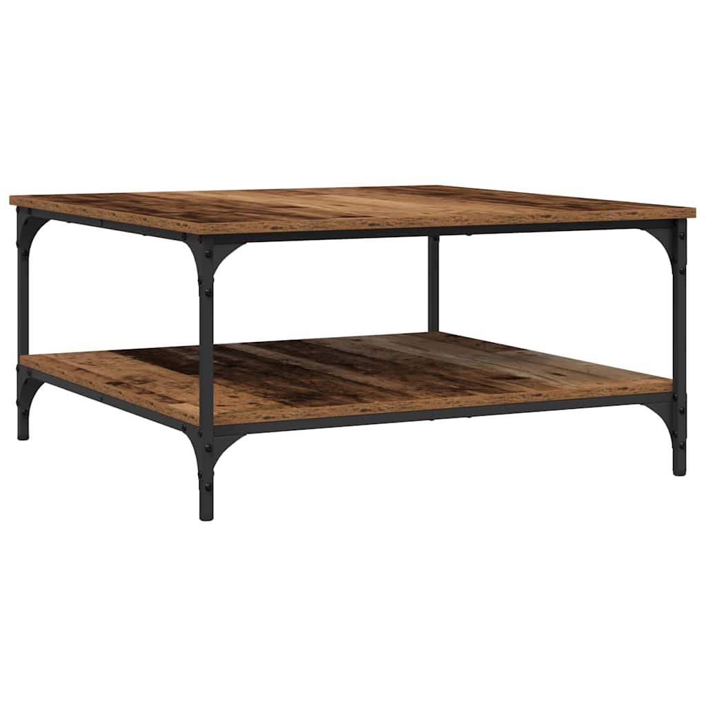Coffee Table Old wood 80 x 80 x 40 cm Engineered Wood