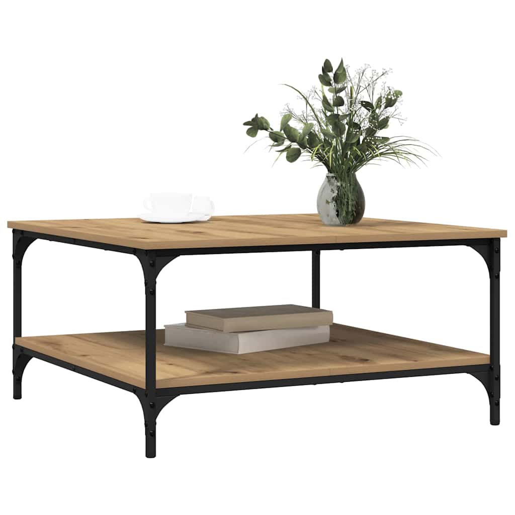 Coffee Table Artisan oak 80 x 80 x 40 cm Engineered Wood