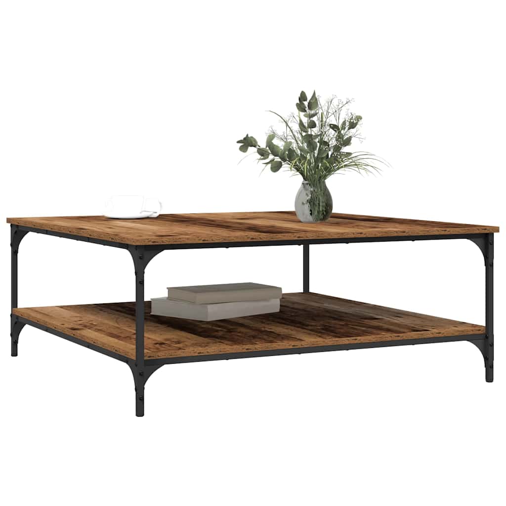 Coffee Table Old wood 100 x 100 x 40 cm Engineered Wood