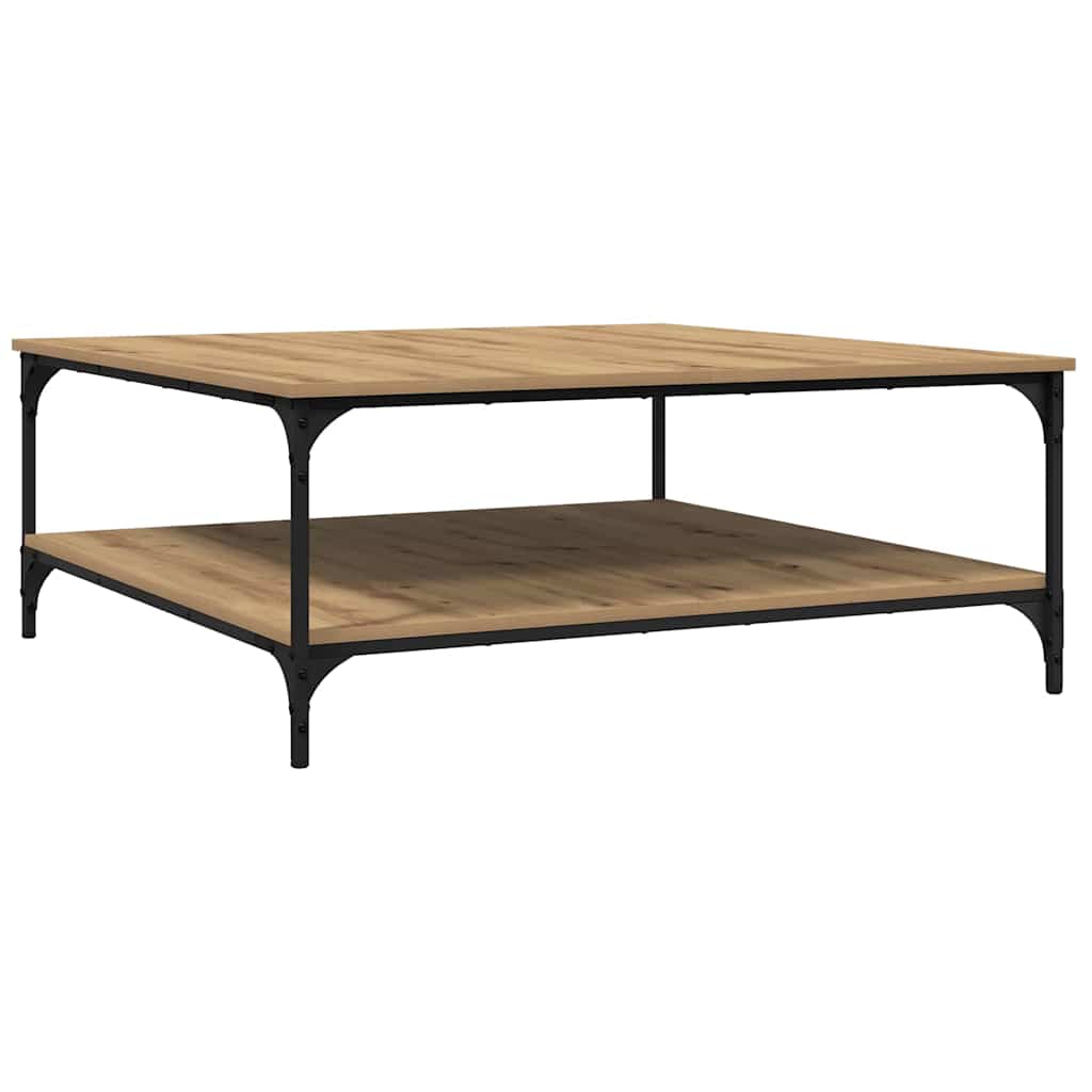 Coffee Table Artisan oak 100 x 100 x 40 cm Engineered Wood