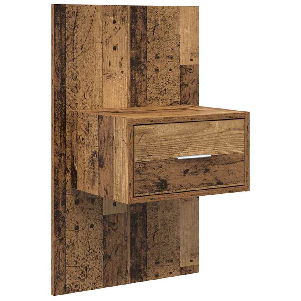 Bed Cabinet 2 pcs Old wood 48.5 x 32.5 x 80 cm Engineered wood