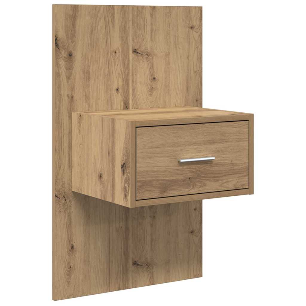 Bed Cabinet with Drawer 2 pcs Artisan oak 48.5 x 32.5 x 80 cm