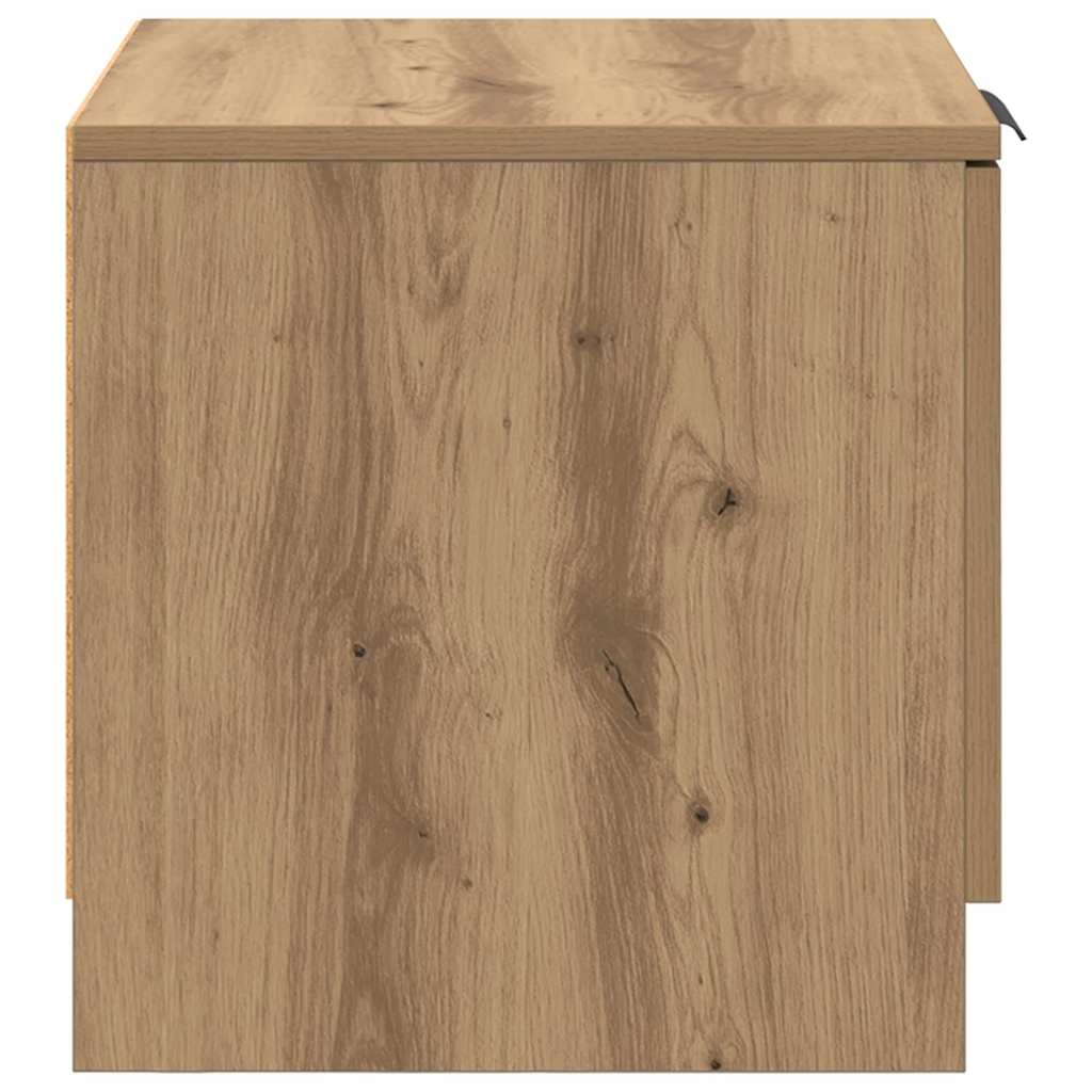 Bed Cabinet 2 pcs Artisan oak 40 x 39 x 40 cm Engineered wood
