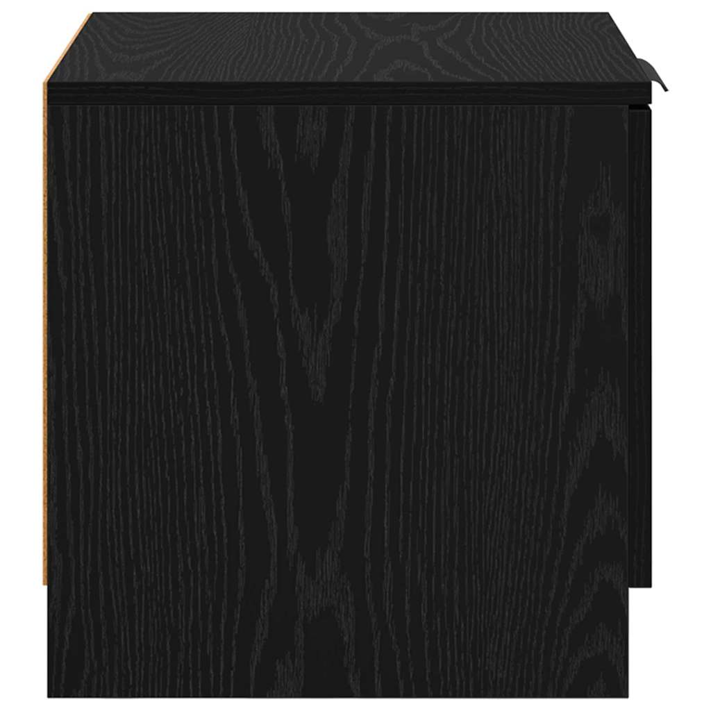 Bed Cabinet 2 pcs Black oak 40 x 39 x 40 cm Engineered wood