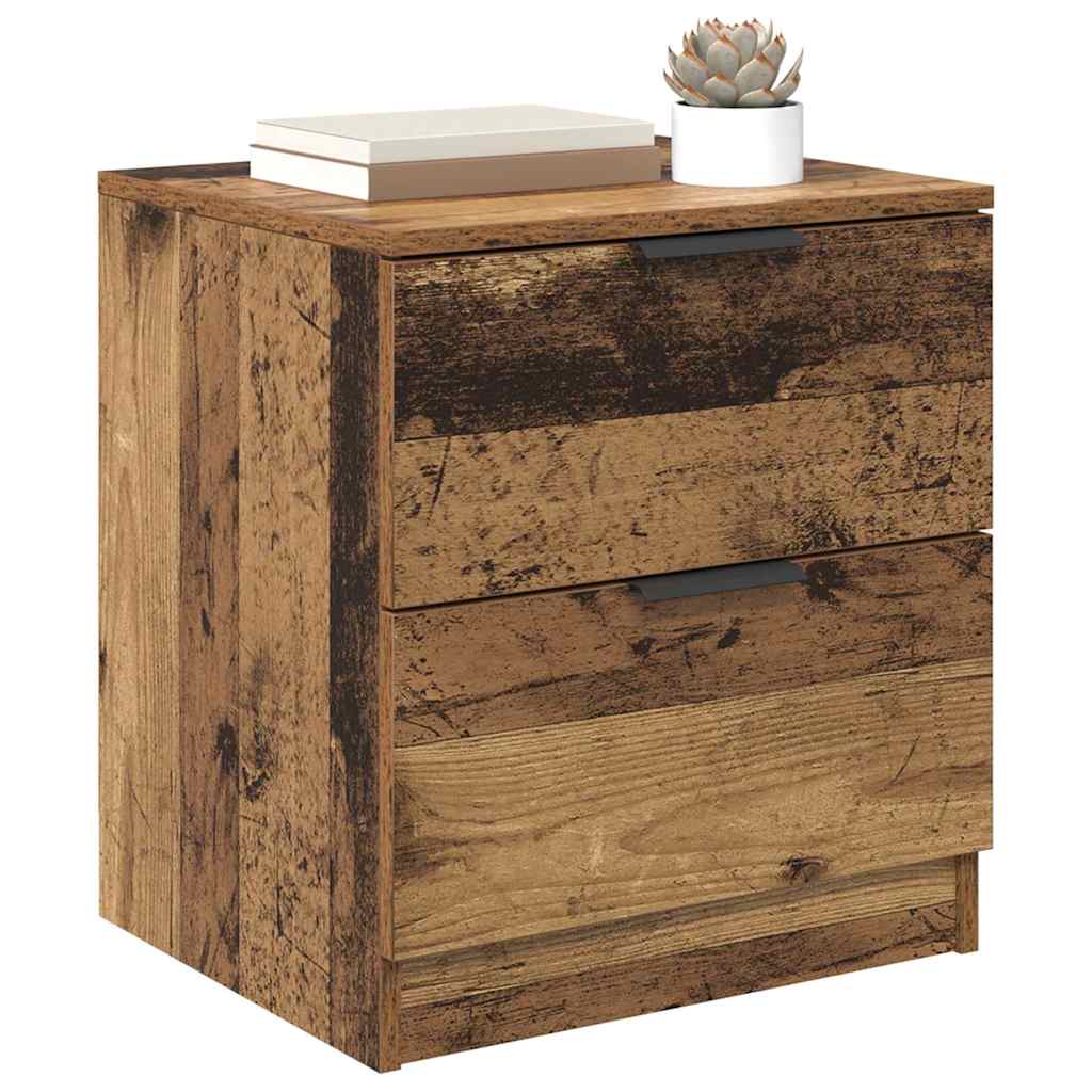 Bedside Cabinet 2 pcs Old wood 45 x 39 x 50 cm Engineered wood