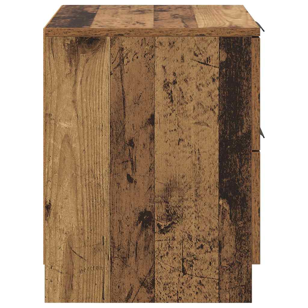 Bedside Cabinet 2 pcs Old wood 45 x 39 x 50 cm Engineered wood