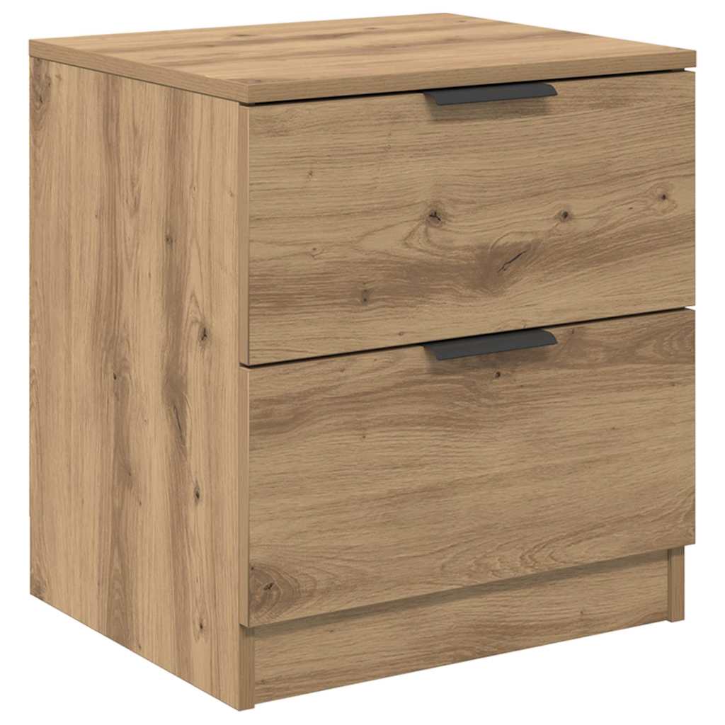 Bedside Cabinet with Drawer 2 pcs Artisan oak 45 x 39 x 50 cm