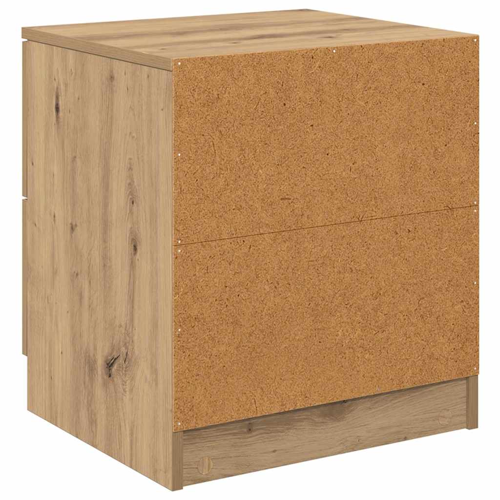 Bedside Cabinet with Drawer 2 pcs Artisan oak 45 x 39 x 50 cm