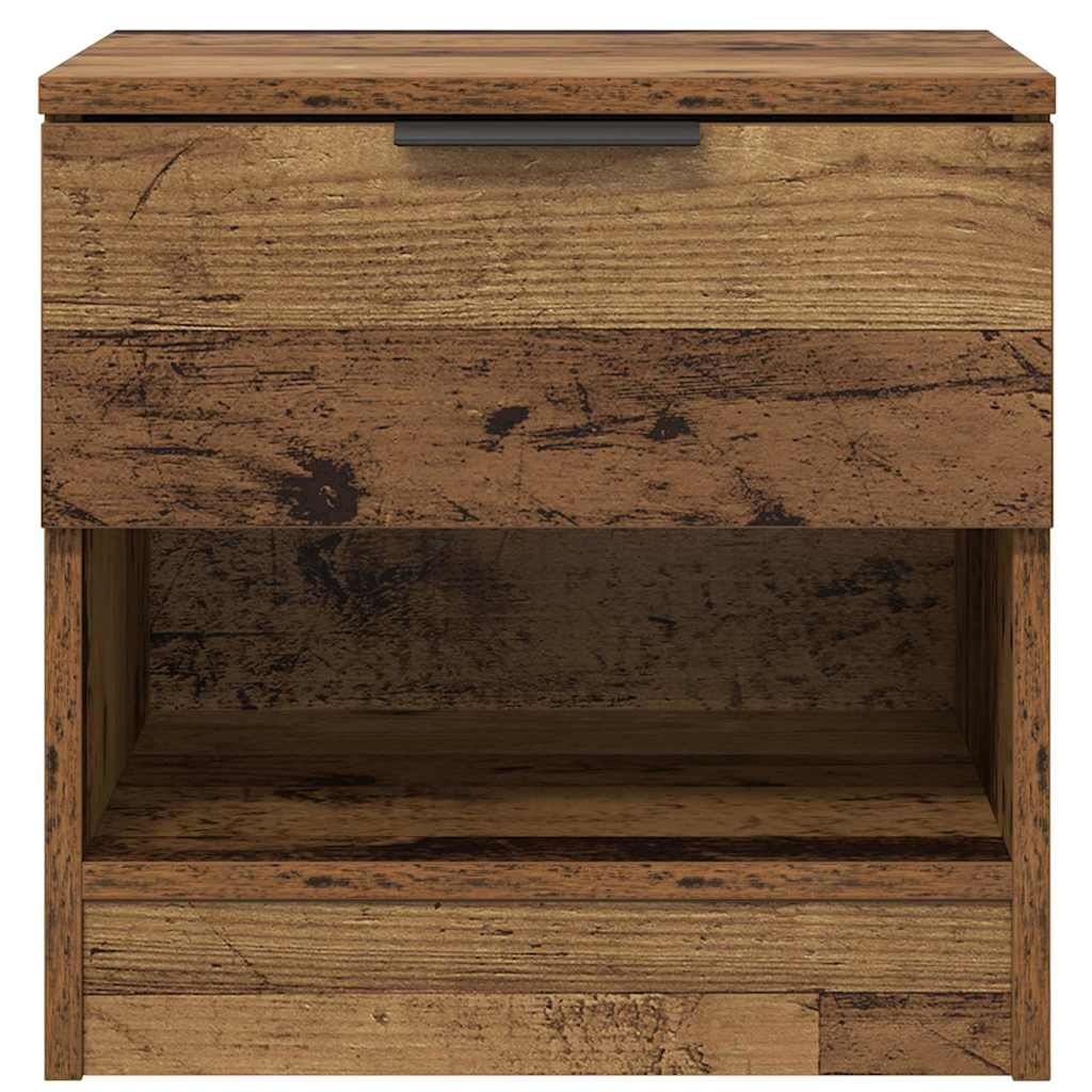 Bed Cabinet 2 pcs Old wood 40 x 39 x 40 cm Engineered wood