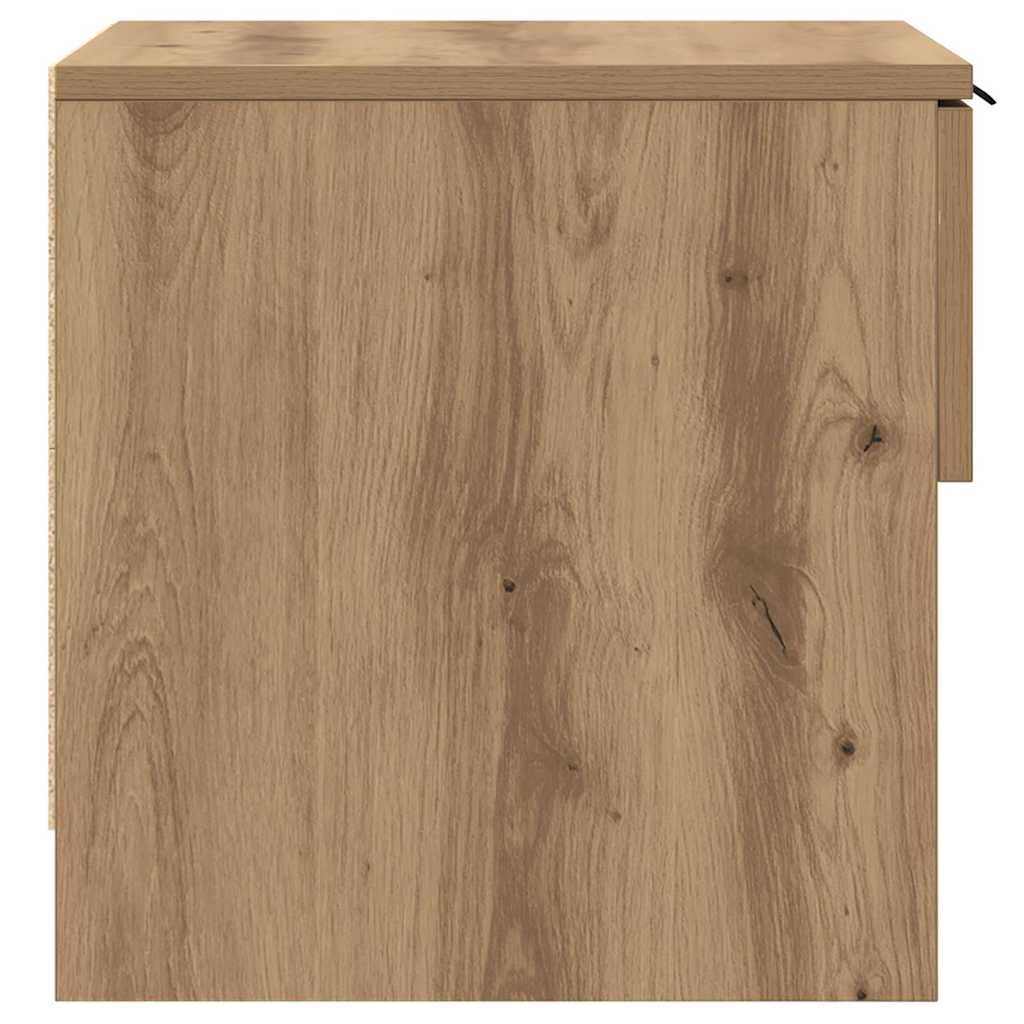 Bed Cabinet 2 pcs Artisan oak 40 x 39 x 40 cm Engineered wood