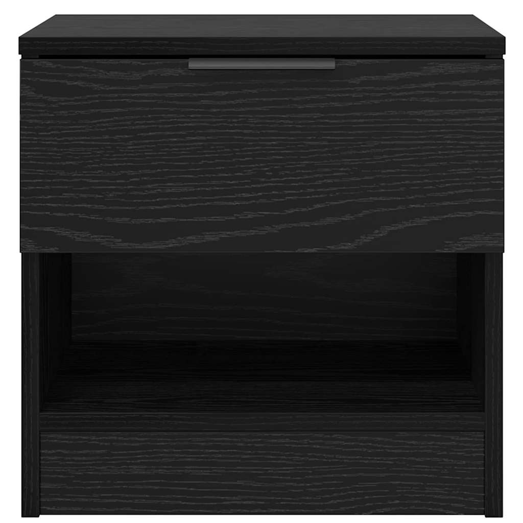 Bed Cabinet 2 pcs Black oak 40 x 39 x 40 cm Engineered wood