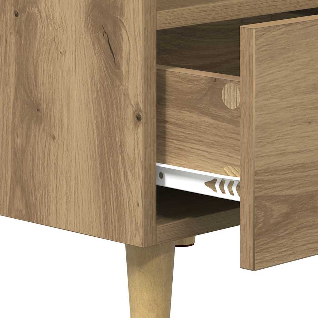 Bedside Cabinet with Drawer 2 pcs Artisan oak 40 x 35 x 47.5 cm