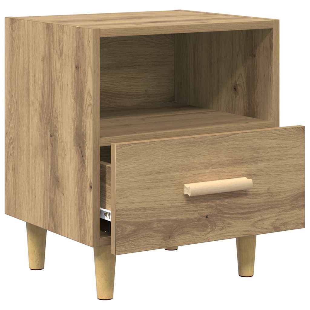 Bedside Cabinet with Drawer 2 pcs Artisan oak 40 x 35 x 47.5 cm