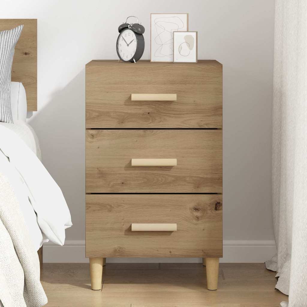Bedside Cabinet Artisan oak 40 x 40 x 66 cm Engineered wood