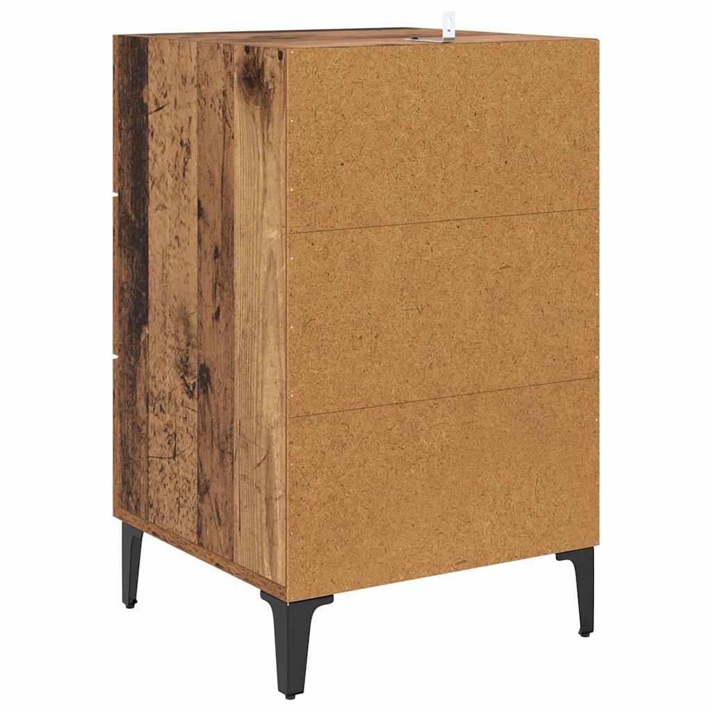 Bedside Cabinet Old wood 40 x 40 x 66 cm Engineered wood