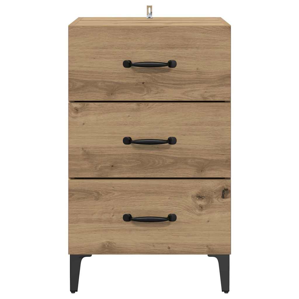 Bedside Cabinet Artisan oak 40 x 40 x 66 cm Engineered wood