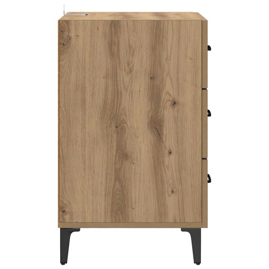 Bedside Cabinet Artisan oak 40 x 40 x 66 cm Engineered wood