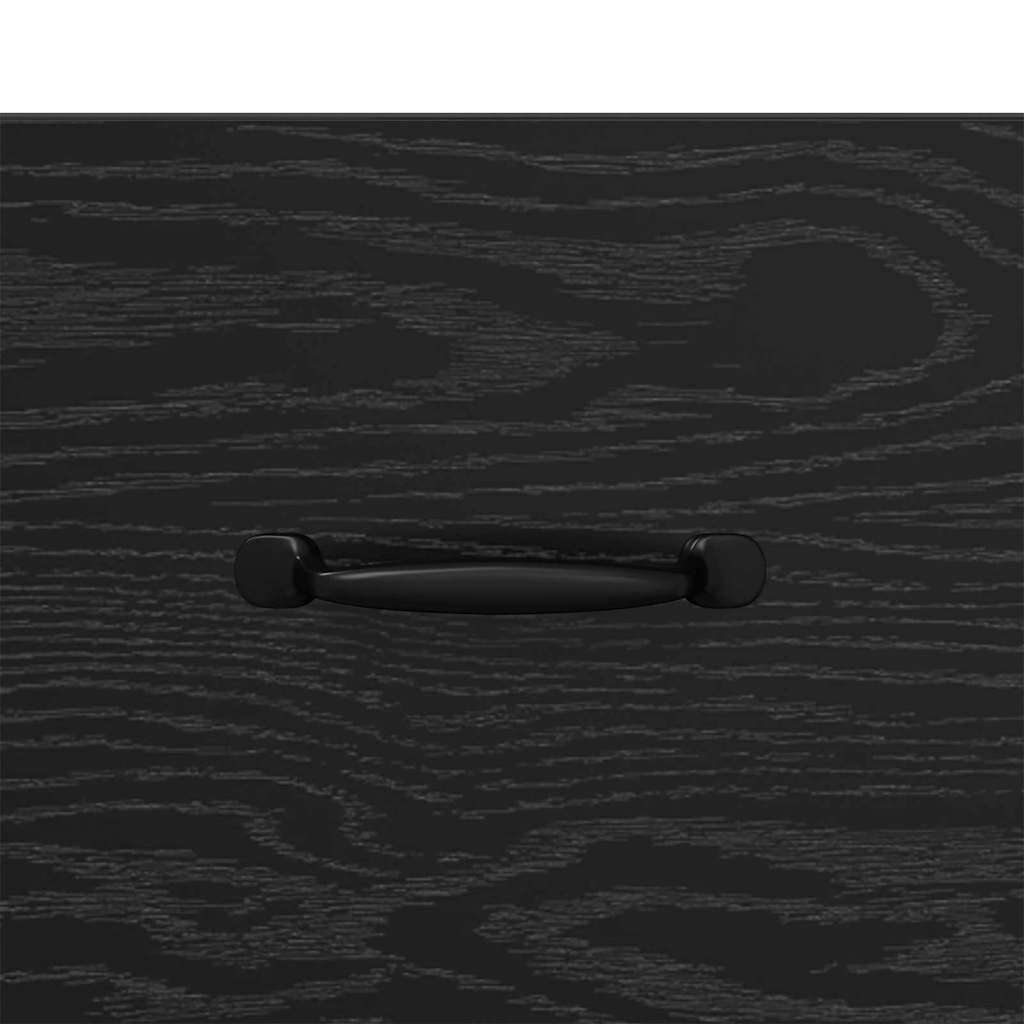 Bedside Cabinet Black oak 40 x 40 x 66 cm Engineered wood