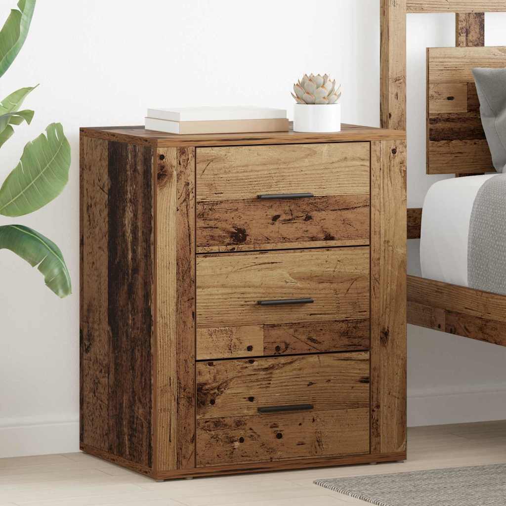 Bedside Cabinet Old wood 50 x 36 x 60 cm Engineered wood