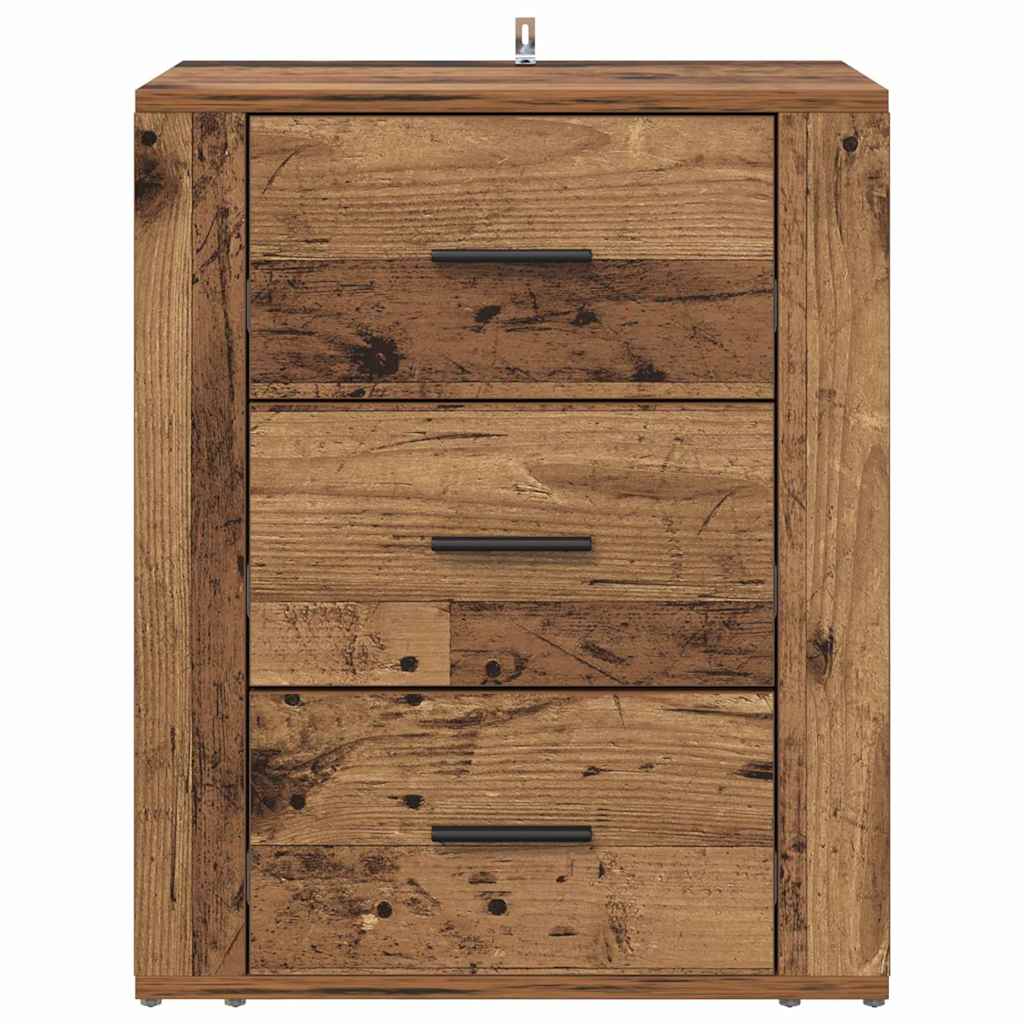 Bedside Cabinet Old wood 50 x 36 x 60 cm Engineered wood