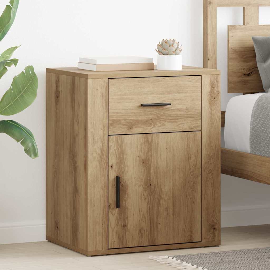 Bedside Cabinet Artisan oak 50 x 36 x 60 cm Engineered wood