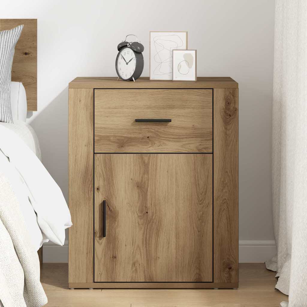 Bedside Cabinet Artisan oak 50 x 36 x 60 cm Engineered wood