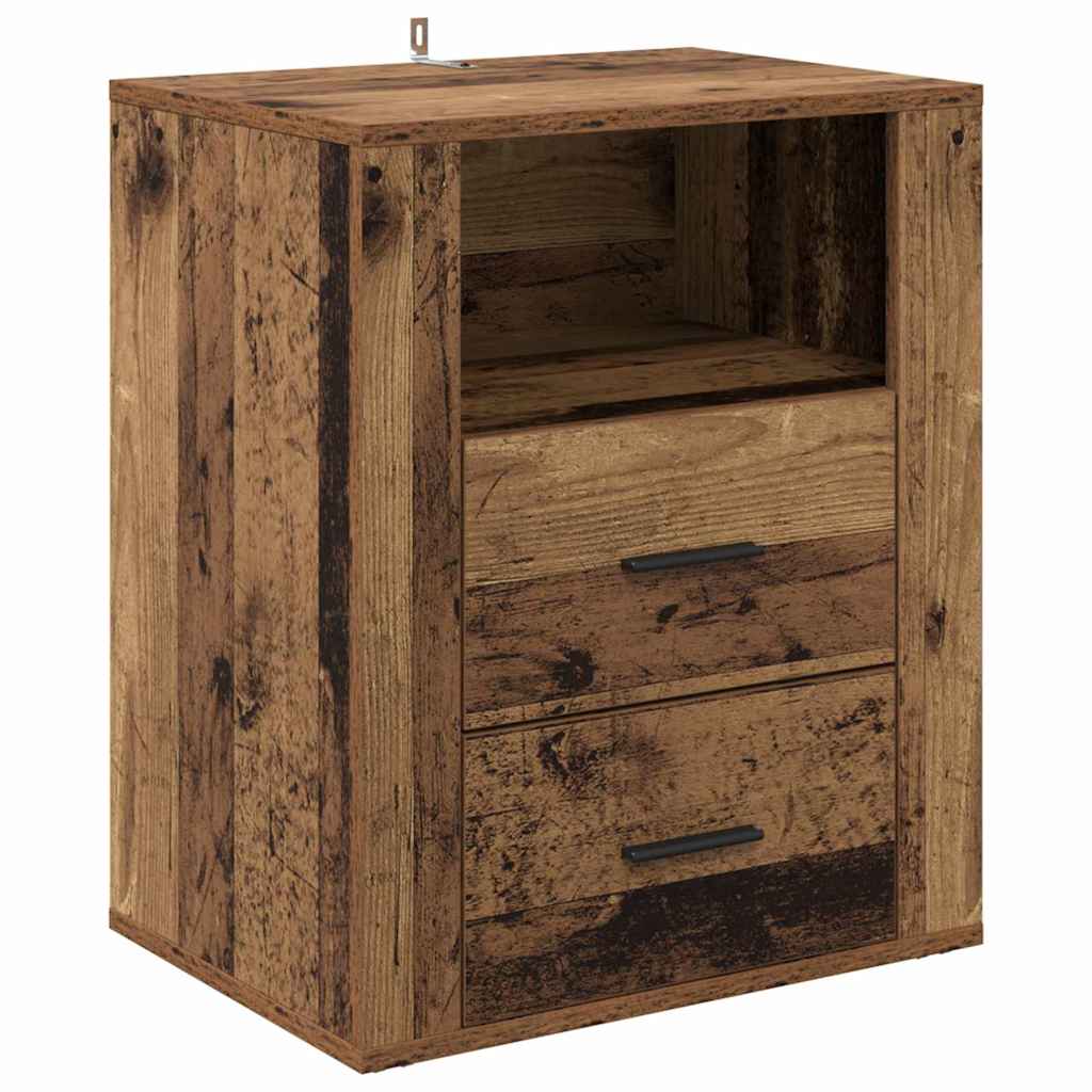 Bedside Cabinet Old wood 50 x 36 x 60 cm Engineered wood