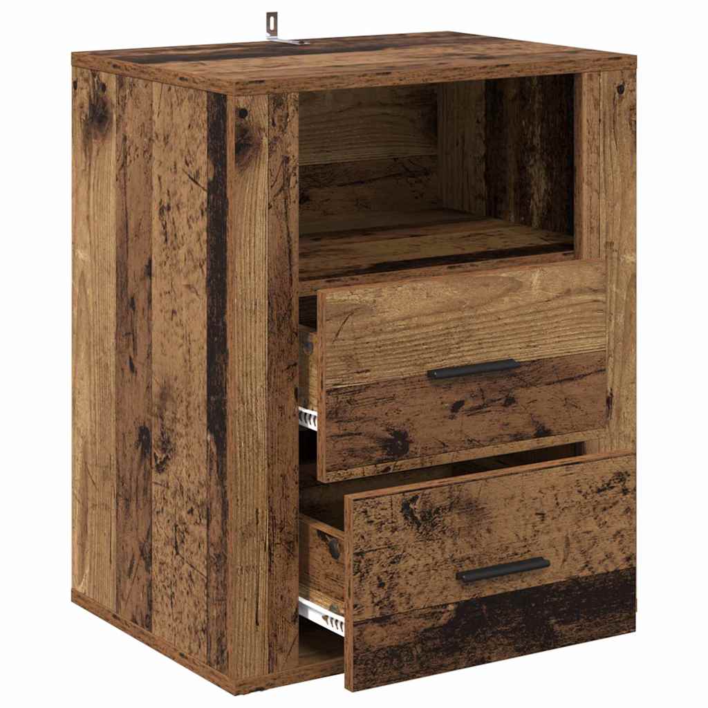 Bedside Cabinet Old wood 50 x 36 x 60 cm Engineered wood