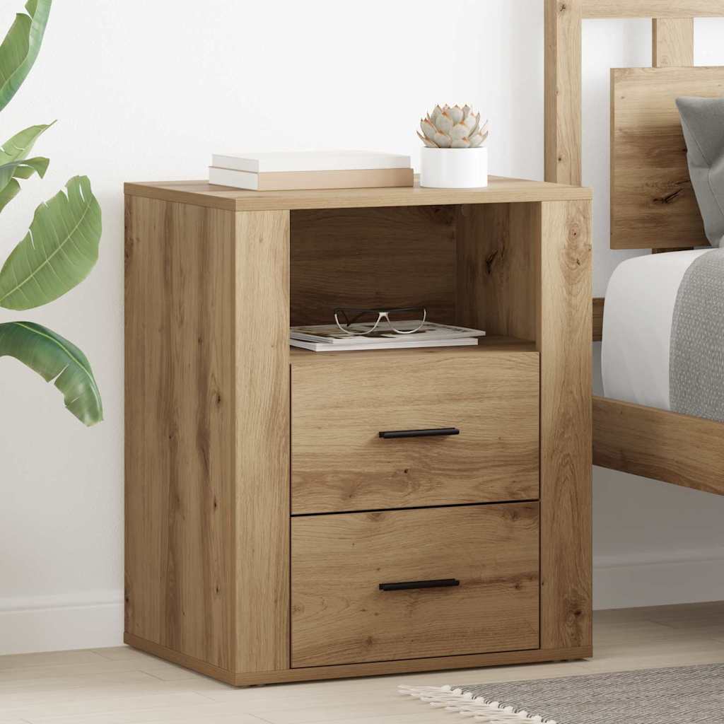 Bedside Cabinet Artisan oak 50 x 36 x 60 cm Engineered wood