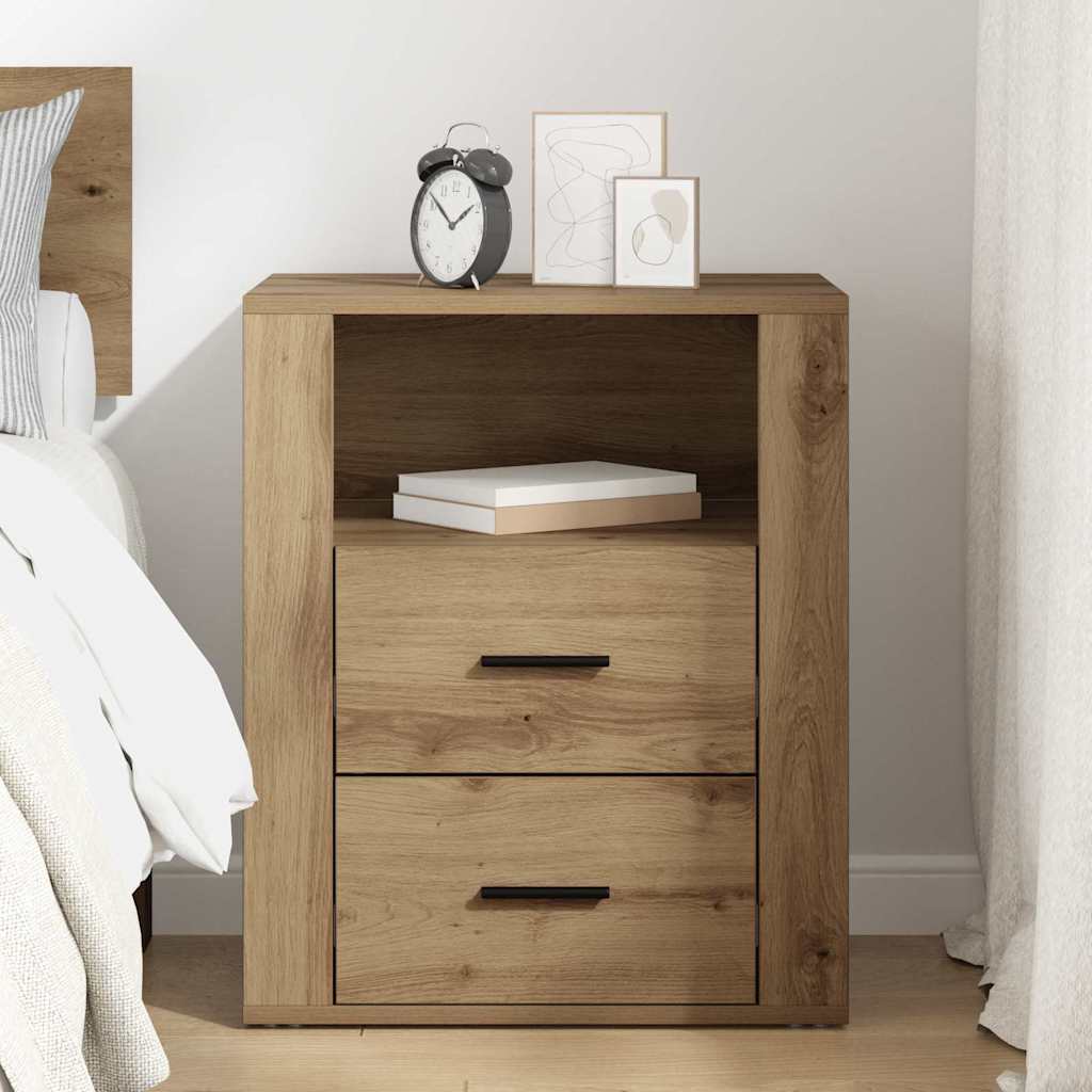 Bedside Cabinet Artisan oak 50 x 36 x 60 cm Engineered wood