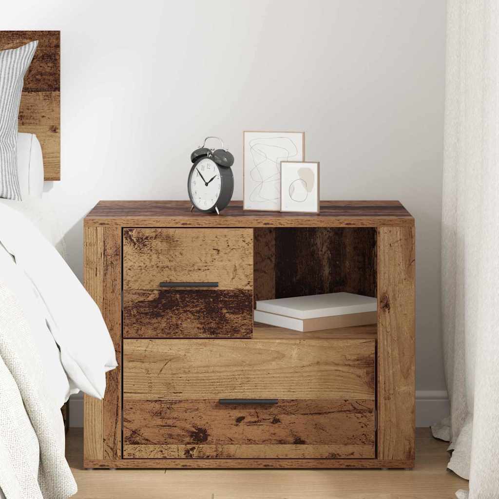 Bedside Cabinet Old wood 60 x 36 x 45 cm Engineered wood