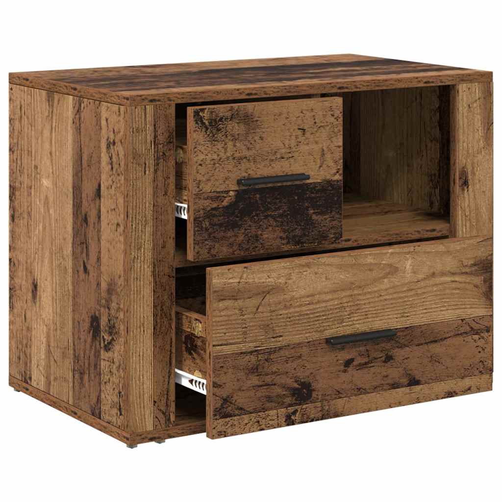 Bedside Cabinet Old wood 60 x 36 x 45 cm Engineered wood