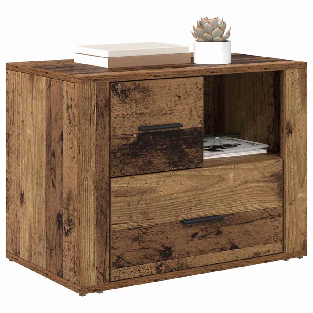 Bedside Cabinet Old wood 60 x 36 x 45 cm Engineered wood