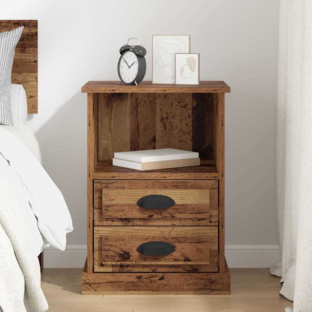 Bedside Cabinet Old wood 43 x 36 x 60 cm Engineered wood
