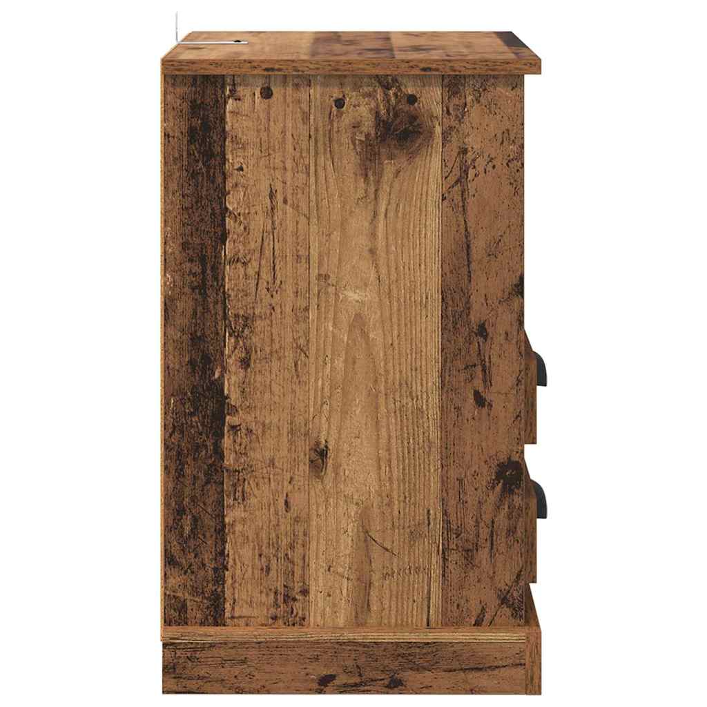 Bedside Cabinet 2 pcs Old wood 43 x 36 x 60 cm Engineered wood