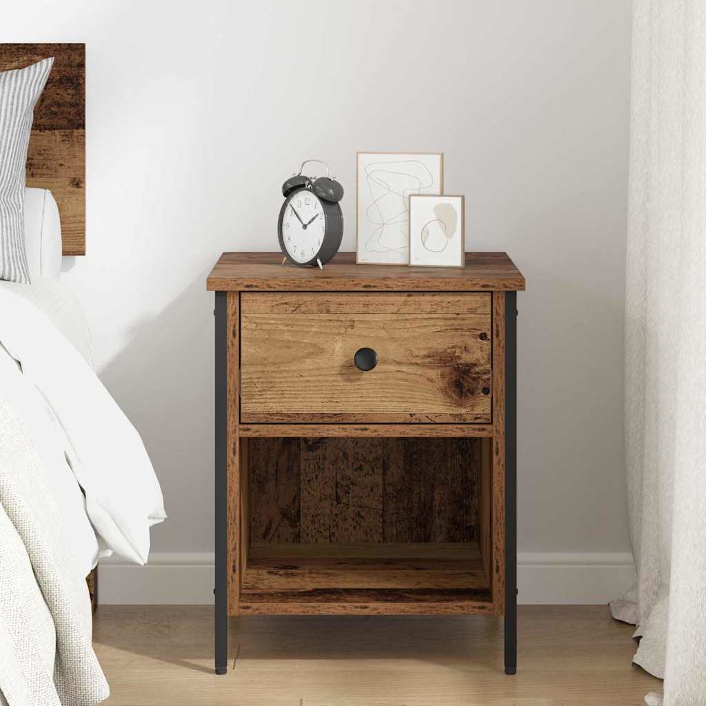 Bedside Cabinet Old wood 40 x 42 x 50 cm Engineered wood