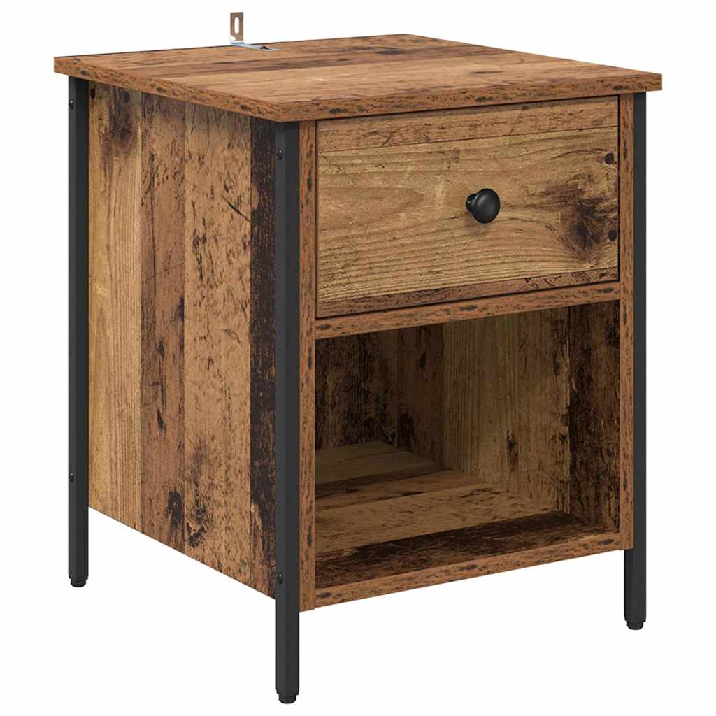 Bedside Cabinet Old wood 40 x 42 x 50 cm Engineered wood