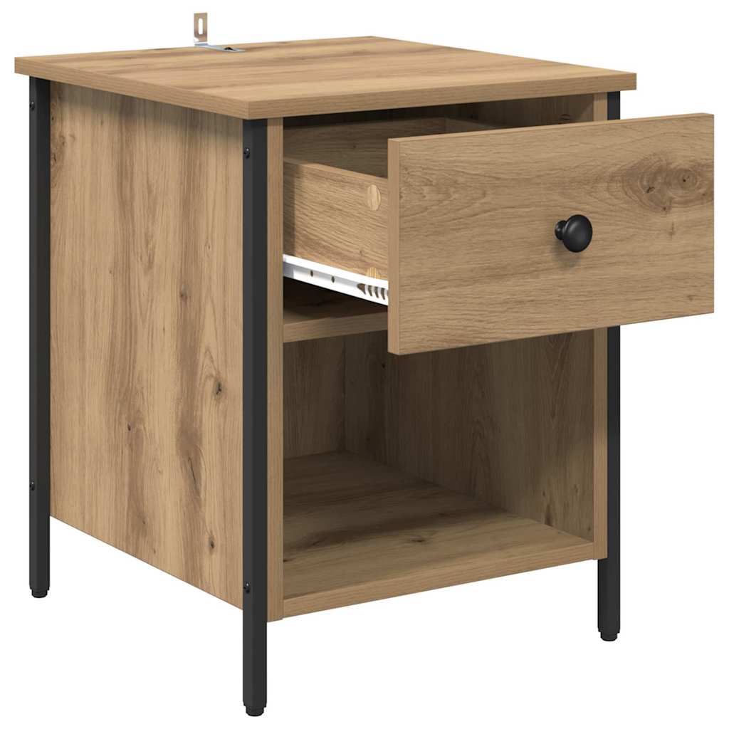Bedside Cabinet Artisan oak 40 x 42 x 50 cm Engineered wood