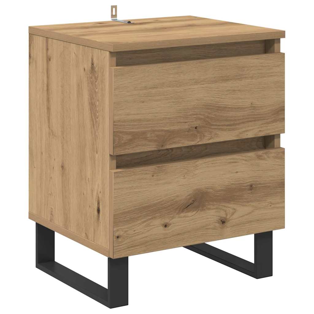 Bedside Cabinet Artisan oak 40 x 35 x 50 cm Engineered wood