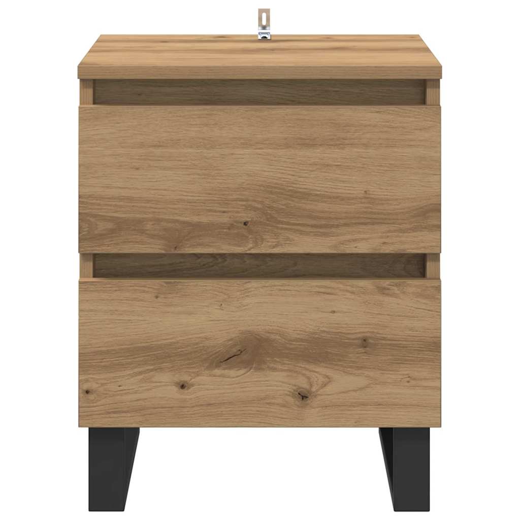 Bedside Cabinet Artisan oak 40 x 35 x 50 cm Engineered wood