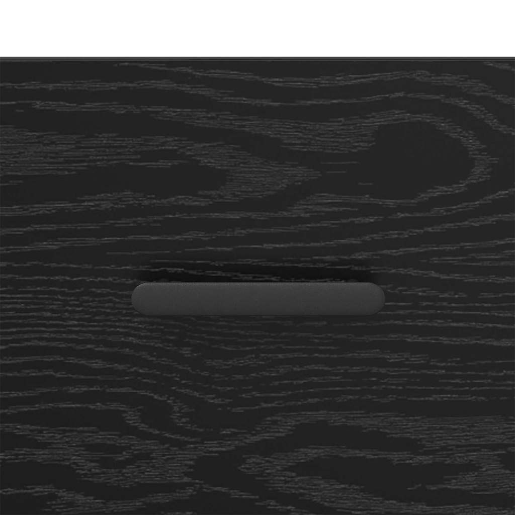 Bedside Cabinet Black oak 40 x 35 x 47.5 cm Engineered wood