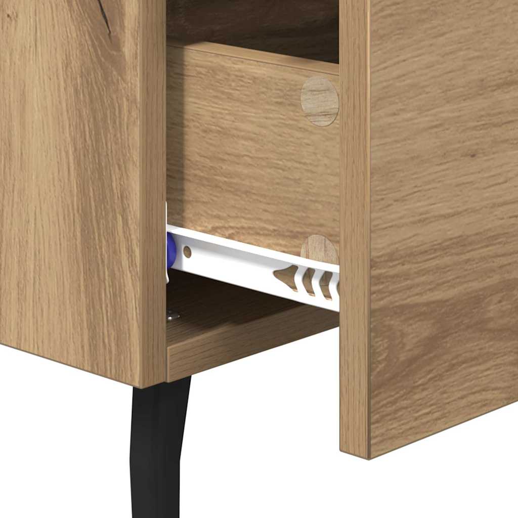 Bedside Cabinet with Drawer 2 pcs Artisan oak 40 x 35 x 47.5 cm