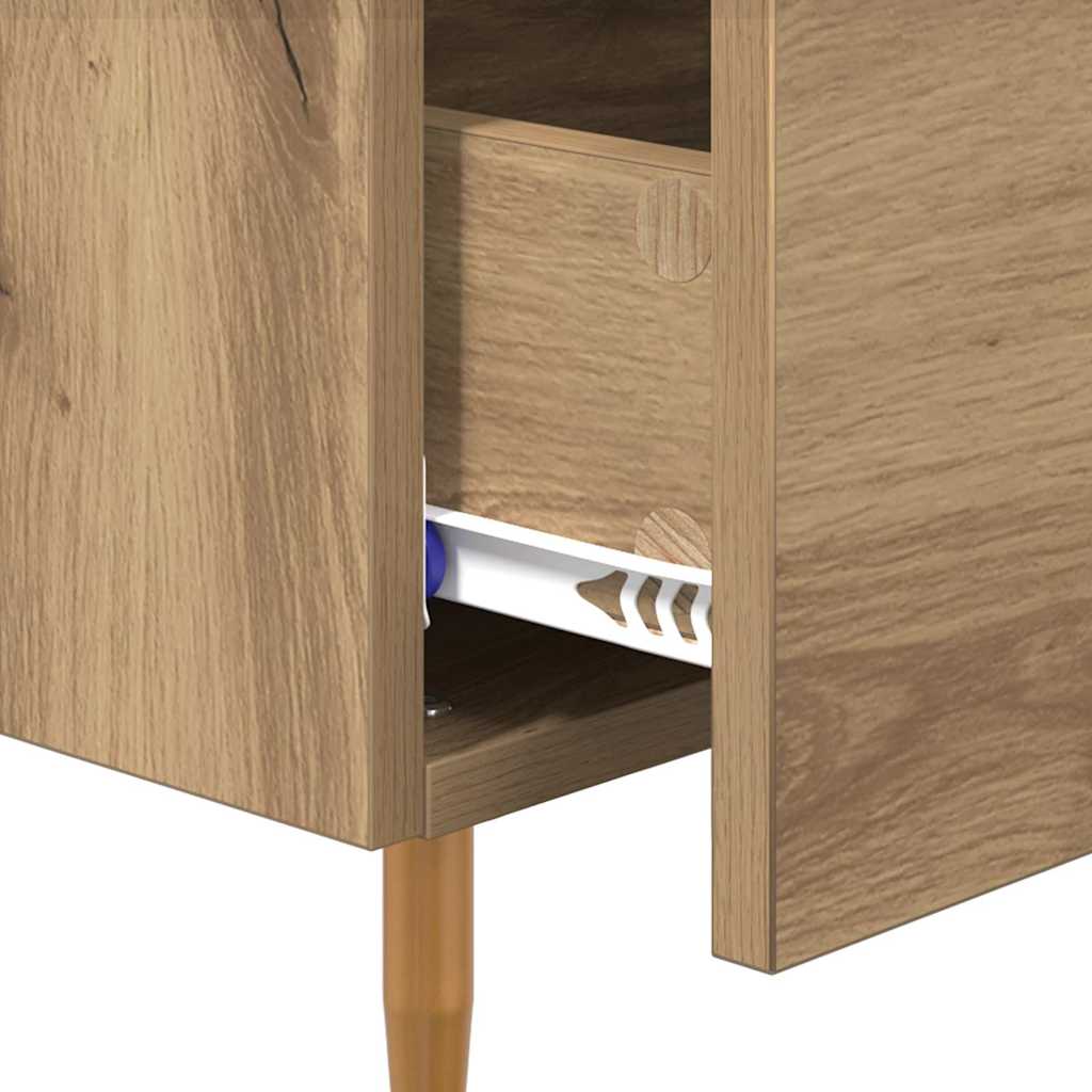 Bedside Table 2 pcs Brown 40 x 35 x 47.5 cm Engineered wood